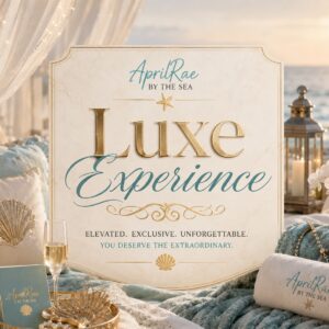 Elegant beachside Luxe Experience promotional display